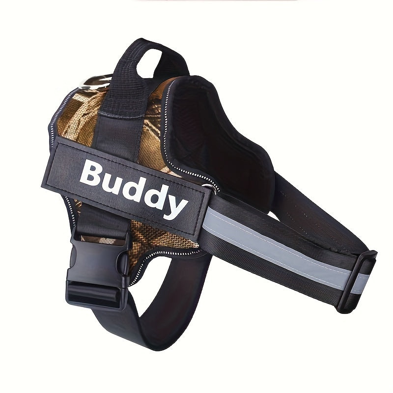 Personalized Dog Harness NO PULL Reflective Breathable Pet Harness Vest For Small Large Dog Outdoor Walk Training Accessories