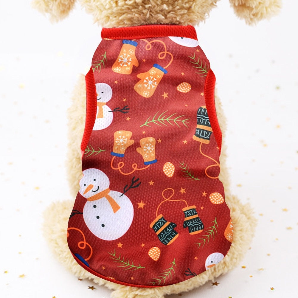 Adorable Holiday Pet Shirt - Christmas Shirts for Small, Cute Dogs and Cats, Festive Clothing Gifts for Pets