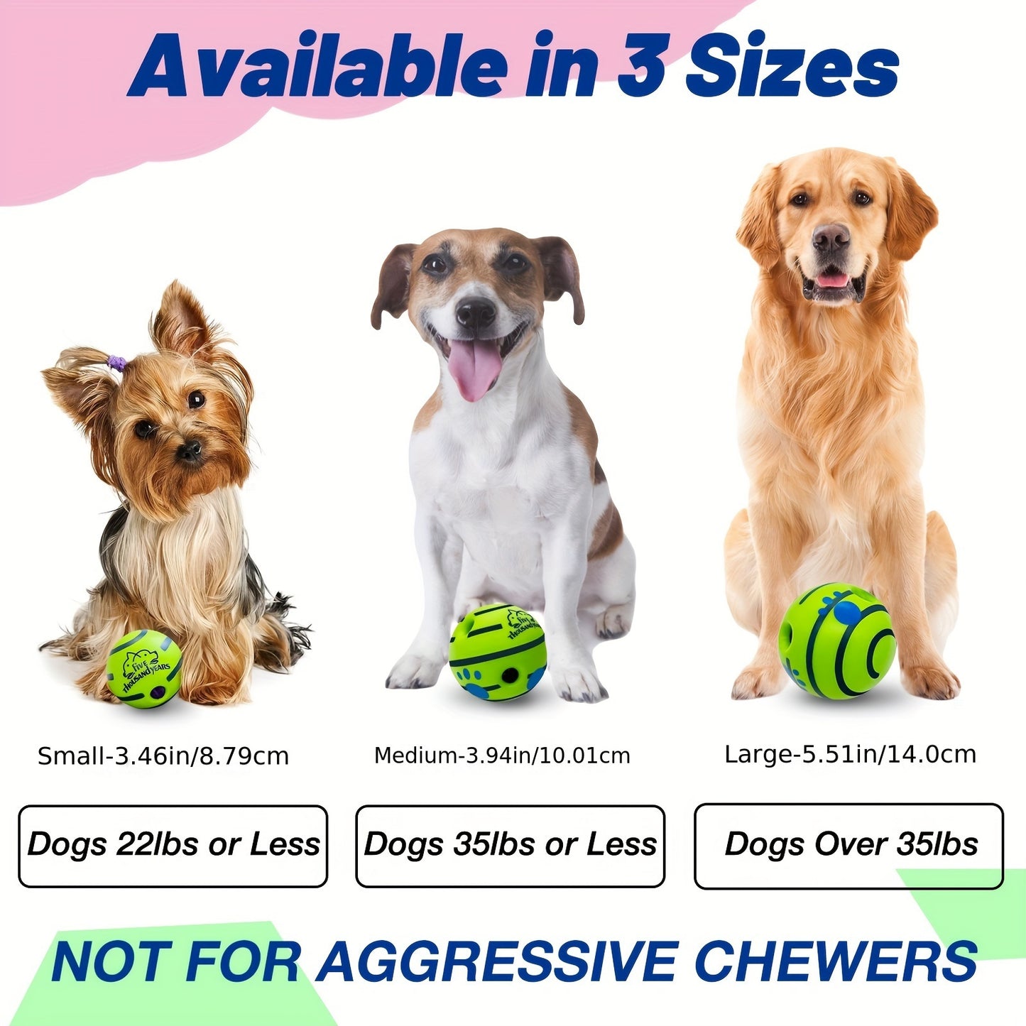 Pet Voice Ball Toy, Dog IQ Training Ball Toy, Without Battery