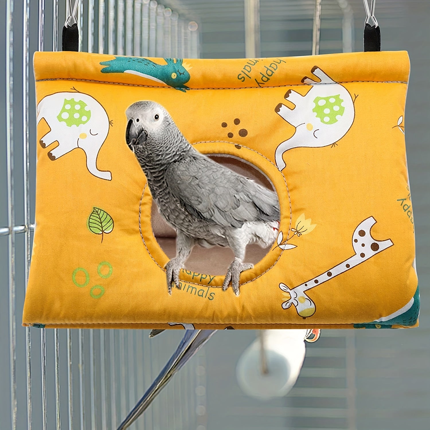 Cozy Ultra-Warm Triangle Bird Nest - Flannel Hanging Hammock for Parrots & Small Birds, Decorative Cage Accessory
