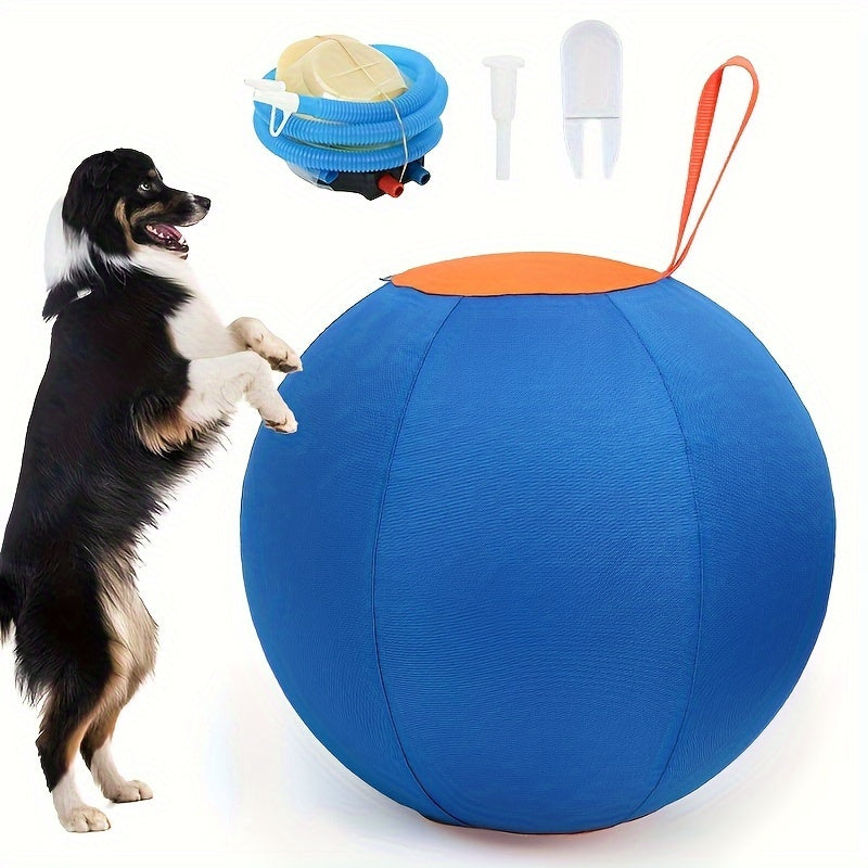 Inflatable Pet Toy Balls, 21.7-inch Dog Balls, Golden Retriever Anti-biting Balls, Soothing Boredom, Teasing Pet Training Balls, Dog Polo Pet Toys, Cattle And Dogs Herdsman Balls, Australian Shepherd Herdsman Balls (m Yards 2