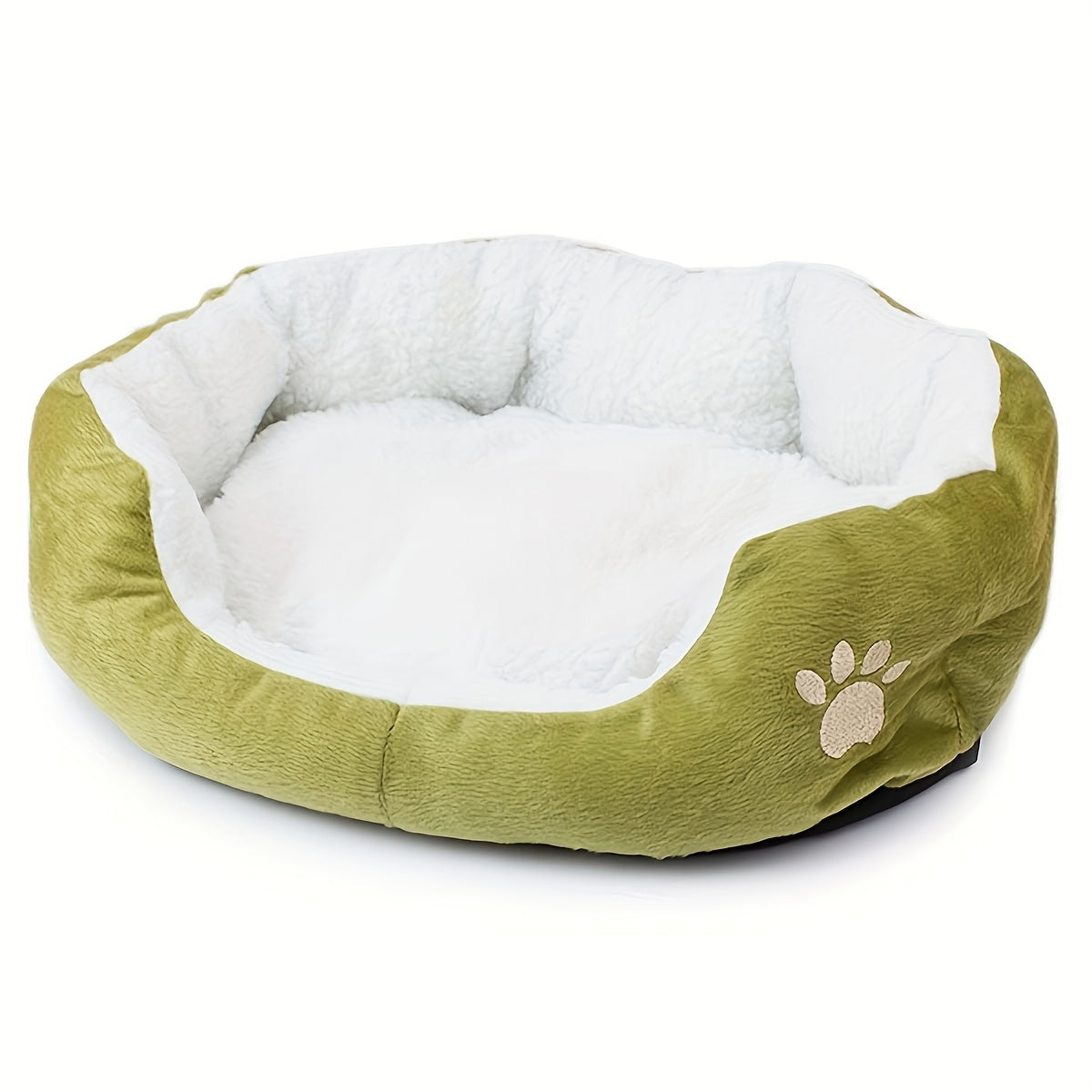 Plush Pet Bed for Cats and Dogs - Soft & Comfortable PP Cotton Filled Pet Nest, Non-Deformable and Warm, Suitable for Small to Medium Breeds, Available in Multiple Colors