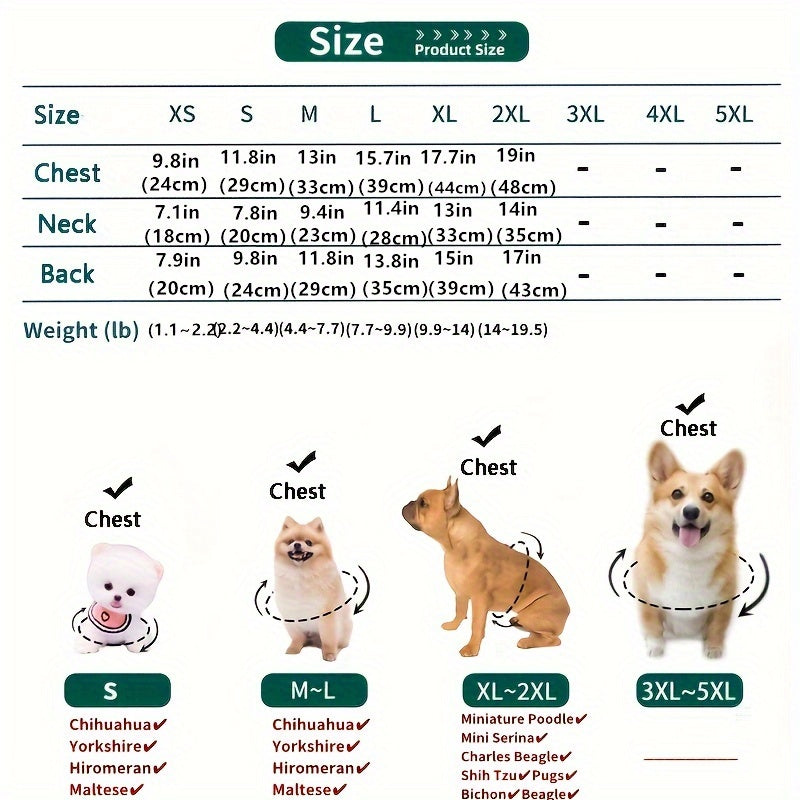 Adorable Holiday Pet Shirt - Christmas Shirts for Small, Cute Dogs and Cats, Festive Clothing Gifts for Pets