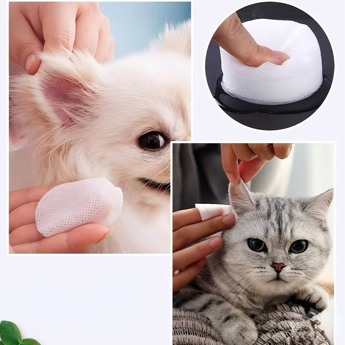 130pcs Pet Cleaning Wipes for Cats & Dogs - Gentle Eye & Ear Care, Removes Tear Stains & Earwax, Safe for All Breeds, Easy to Use, Promotes Healthy Light, Pet Grooming Essentials, Pet Grooming Supplies, Sleek Packaging, Durab