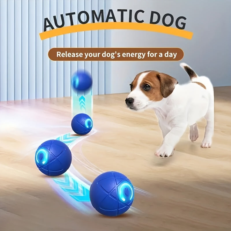 Interactive Gravity Bouncing Dog Toy - a Durable Chew Ball with an Automatic Teasing Feature, Rechargeable Lithium Polymer Battery, an Electric Pet Toy for Dogs to Entertain Themselves.