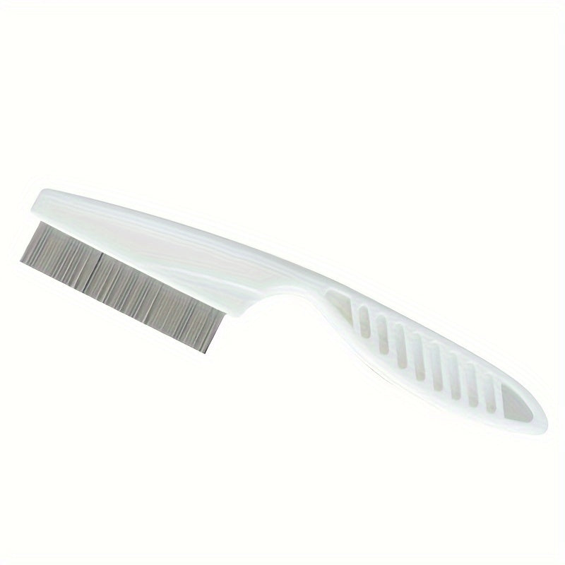 Stainless Steel Pet Grooming Brush for Small Animals - Gentle Deshedding Comb & Flea Remover, Ideal for Rabbits, Hamsters, Guinea Pigs - Durable, Rustproof Design