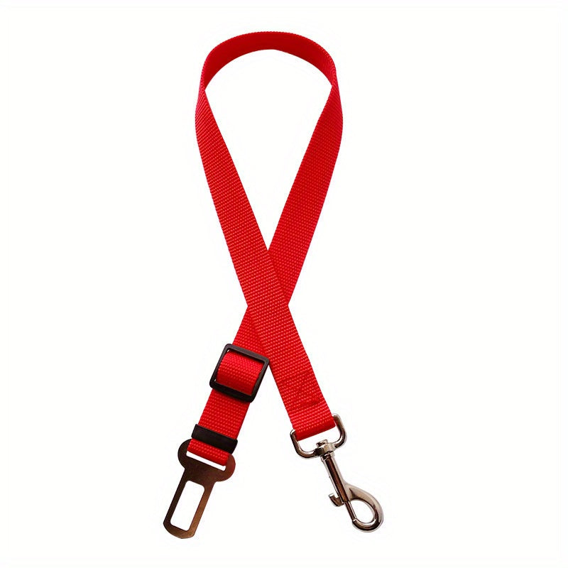 Retractable Dog Seat Belt for Safe Car Travel - Adjustable, Comfortable Harness and Leash - Ideal for Securing Pets on the Move