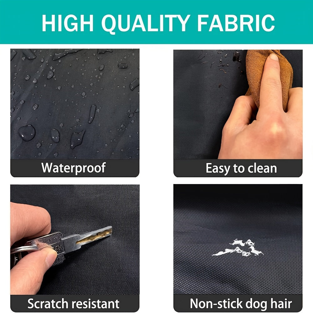 Waterproof Durable Oxford Fabric Dog Bed Cover Replacement, Washable Removable Zippered Pet Bed Mattress Protector for Small to Medium Dogs - Rectangle Shape, Nylon Material (Cover Only)