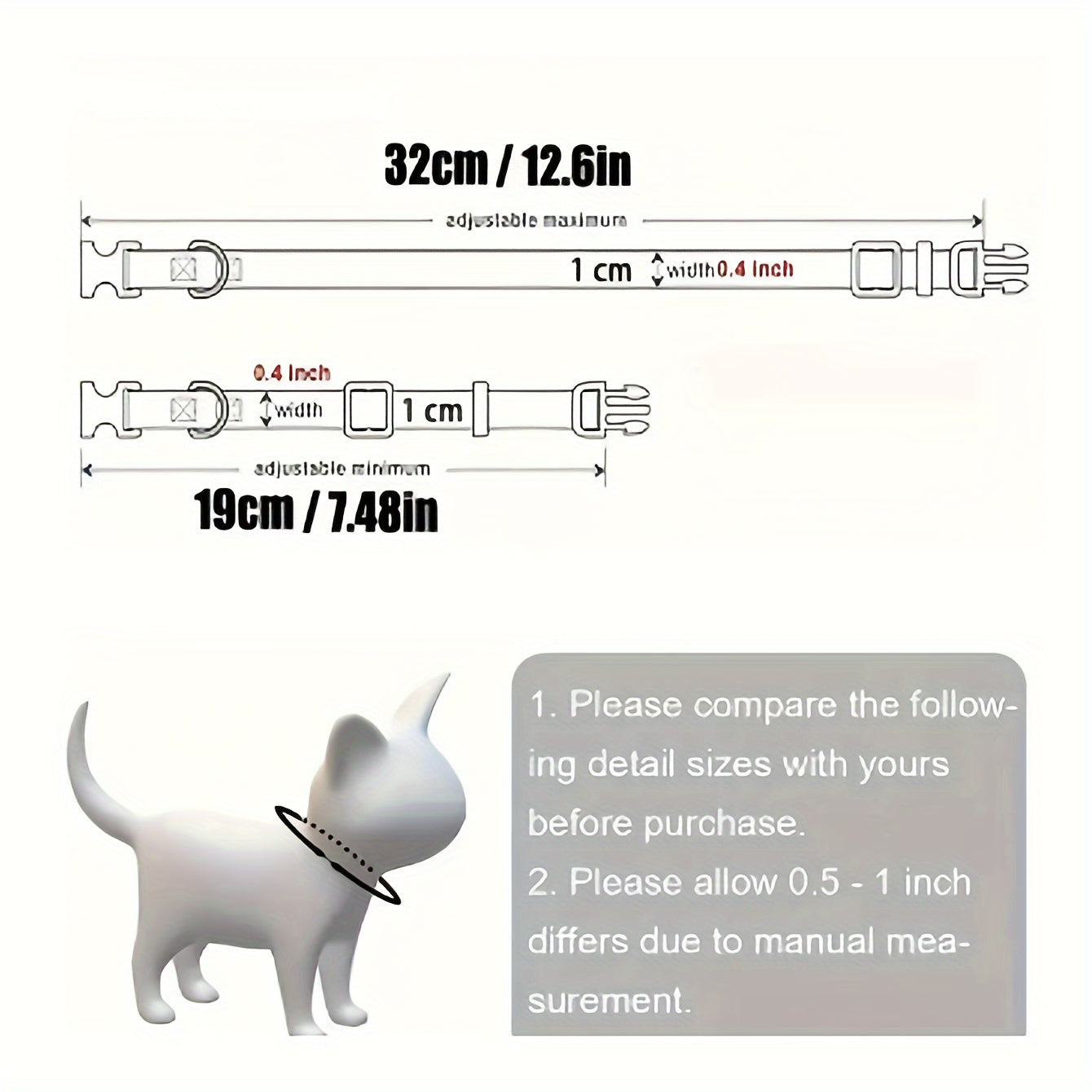 Floral Pattern Cat Collar with Bell and Bow, Adjustable Polyester Fiber Pet Collar Set for Kittens and Small Cats - Fresh Style, Breakaway Safety Design