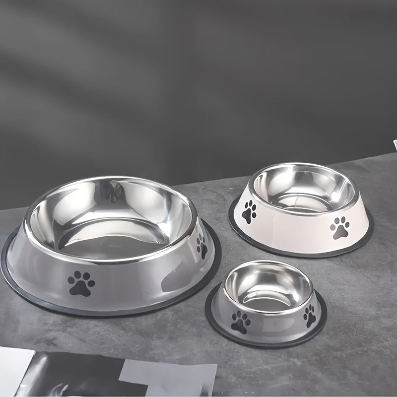 Premium Stainless Steel Pet Bowl - Non-Slip, Easy to Clean, Perfect for Dog And Cat Food And Water! Available In Three Sizes