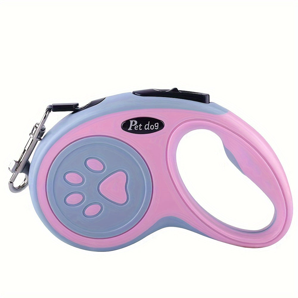 Durable Nylon Retractable Dog Leash With One-Button Control, Great For Outdoor Walks & Travel With Small And Medium Pets