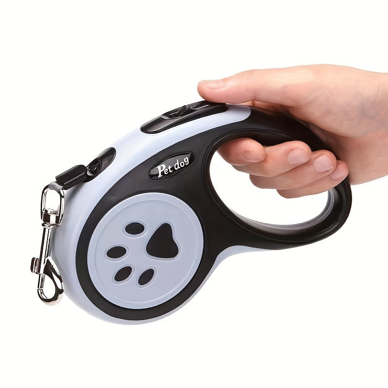 Durable Nylon Retractable Dog Leash With One-Button Control, Great For Outdoor Walks & Travel With Small And Medium Pets