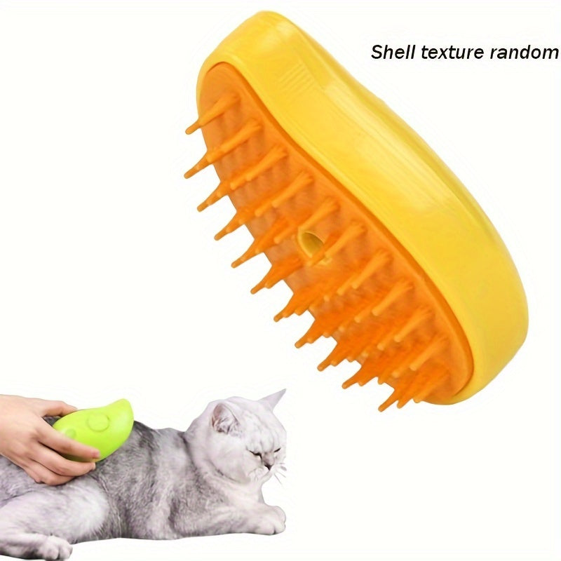 3-in-1 Steam Pet Grooming Brush for Cats & Dogs - USB Rechargeable, Water Spray Comb for Easy Hair Removal and Bathing