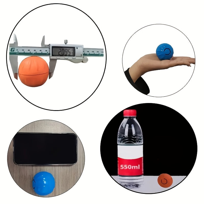 USB Rechargeable Silicone Bouncing Ball for Pets - Interactive Automatic Obstacle Avoidance Toy for Medium Breeds with Built-In Rechargeable Lithium Polymer Battery, Up to 36V