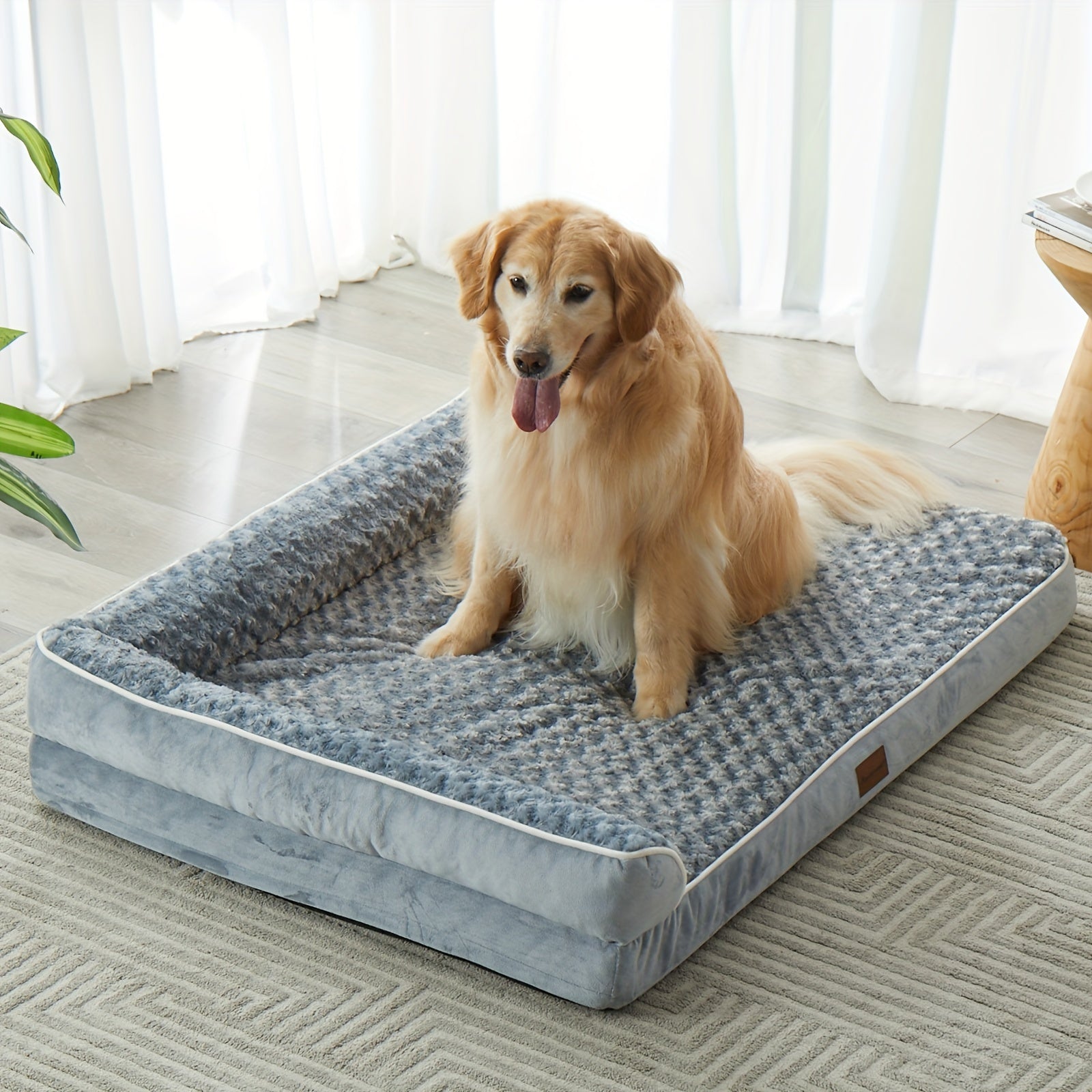 Orthopedic Dog Beds for Large Dogs, Extra Large Waterproof Dog Bed with Removable Washable Cover, Egg Crate Foam Pet Bed, XL Dog Crate Bed, dog beds large sized dog, large dog bed, large dog bed, dog beds for large dogs
