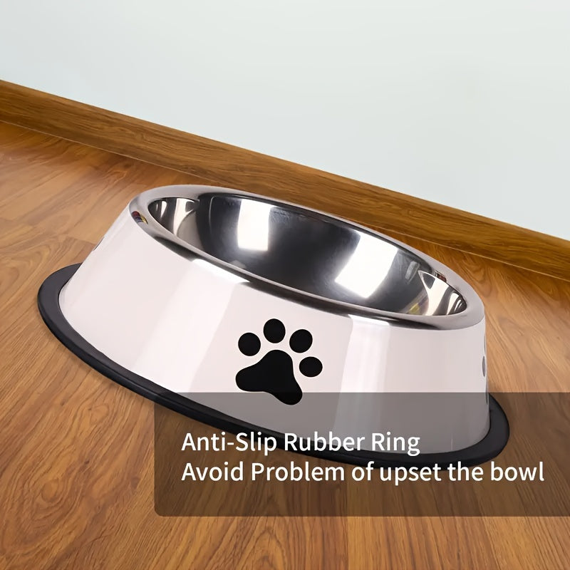 Premium Stainless Steel Pet Bowl - Non-Slip, Easy to Clean, Perfect for Dog And Cat Food And Water! Available In Three Sizes