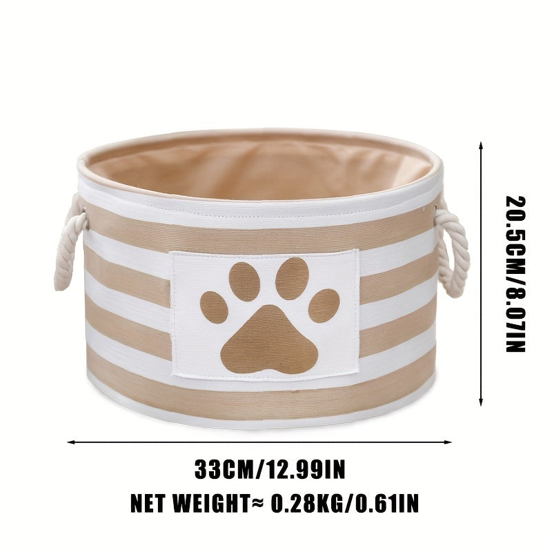 With Rope Handle Dog Accessories Organizer Pet Toy Storage Box For Toys, Clothes & Cleaning Supplies