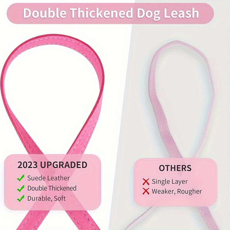 Sparkling Rhinestone Dog Collar with Leash