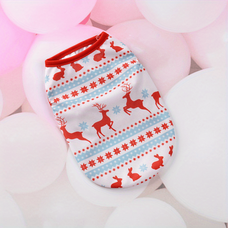 Adorable Holiday Pet Shirt - Christmas Shirts for Small, Cute Dogs and Cats, Festive Clothing Gifts for Pets