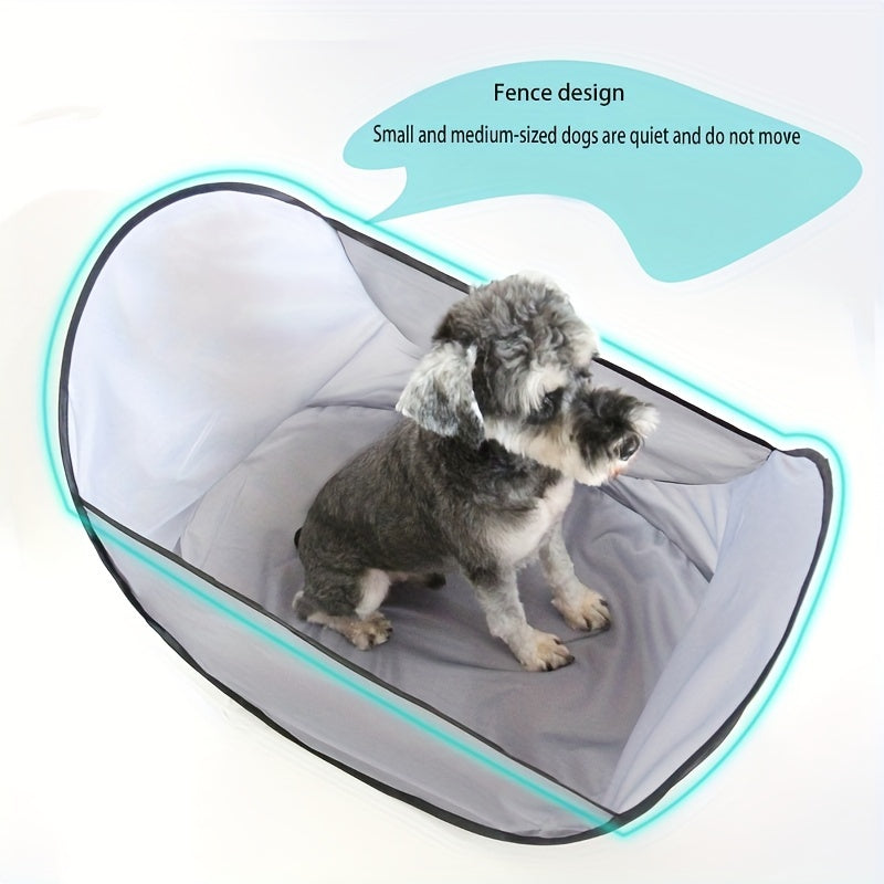 Pet Hair Cutting Cape - Easy Clean, Waterproof, Adjustable, Comfortable Bib for Dog Cat Shaving Trimming - Pet Grooming Tent, Hair Catcher, Protector for Home Use