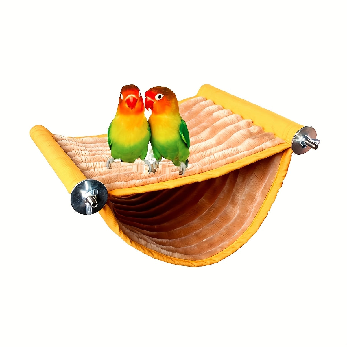 1pc Double-Layer Hanging Hammock For Birds, Warm Winter Nest With Soft Plush Lining, Cage Accessory