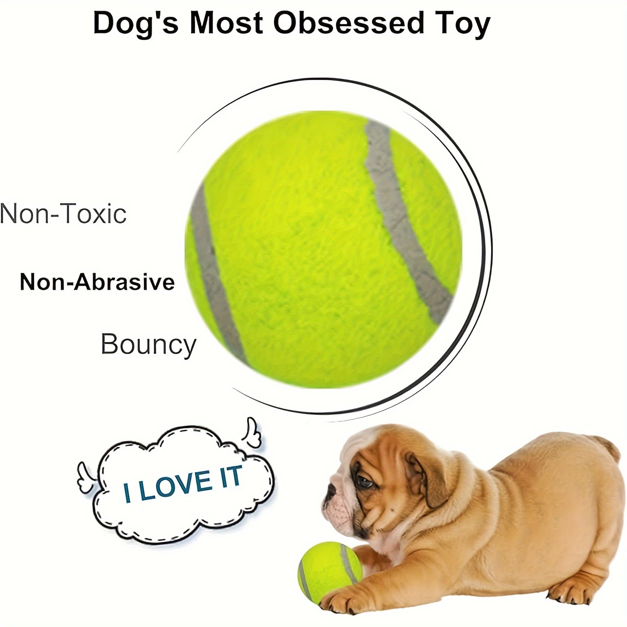 20 Pack Tennis Balls For Small Dogs, Pet Toys For Playing And Training, 2 Inch (5cm)