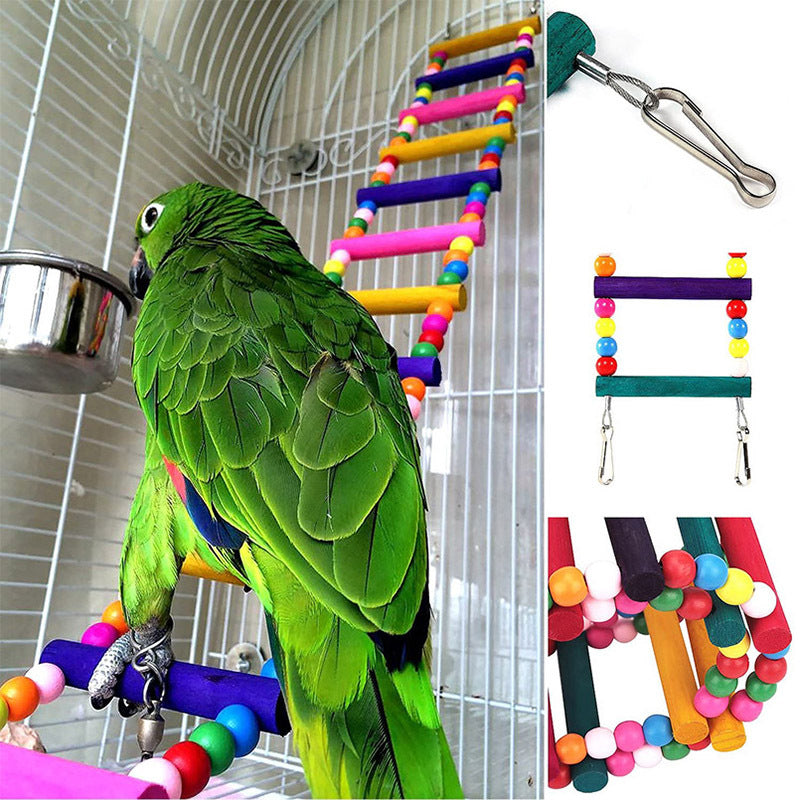 15pcs Parakeet Bird Toys - Stimulate Your Parrot's Mind with Fun Interactive Toys!