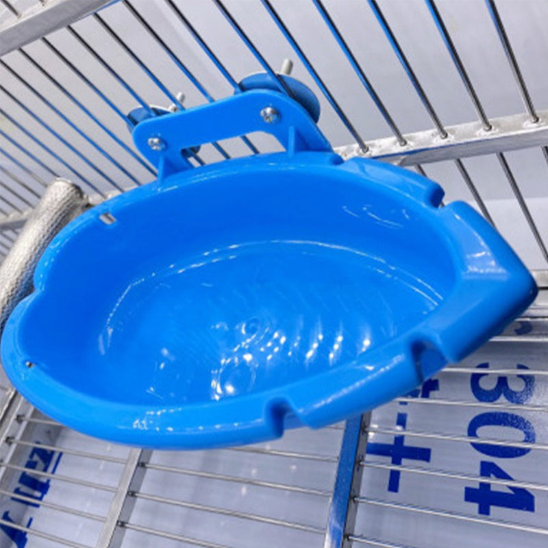 Hanging Bird Bath Tub for Parrot Cage - Easy to Clean and Durable Bird Bathing Box - For Parrots - Suitable for Daily Bathing - Perfect Gift for Bird Lovers