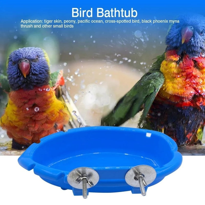 Hanging Bird Bath Tub for Parrot Cage - Easy to Clean and Durable Bird Bathing Box - For Parrots - Suitable for Daily Bathing - Perfect Gift for Bird Lovers