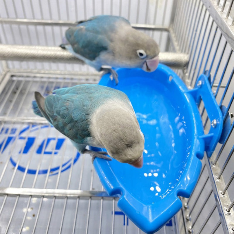 Hanging Bird Bath Tub for Parrot Cage - Easy to Clean and Durable Bird Bathing Box - For Parrots - Suitable for Daily Bathing - Perfect Gift for Bird Lovers