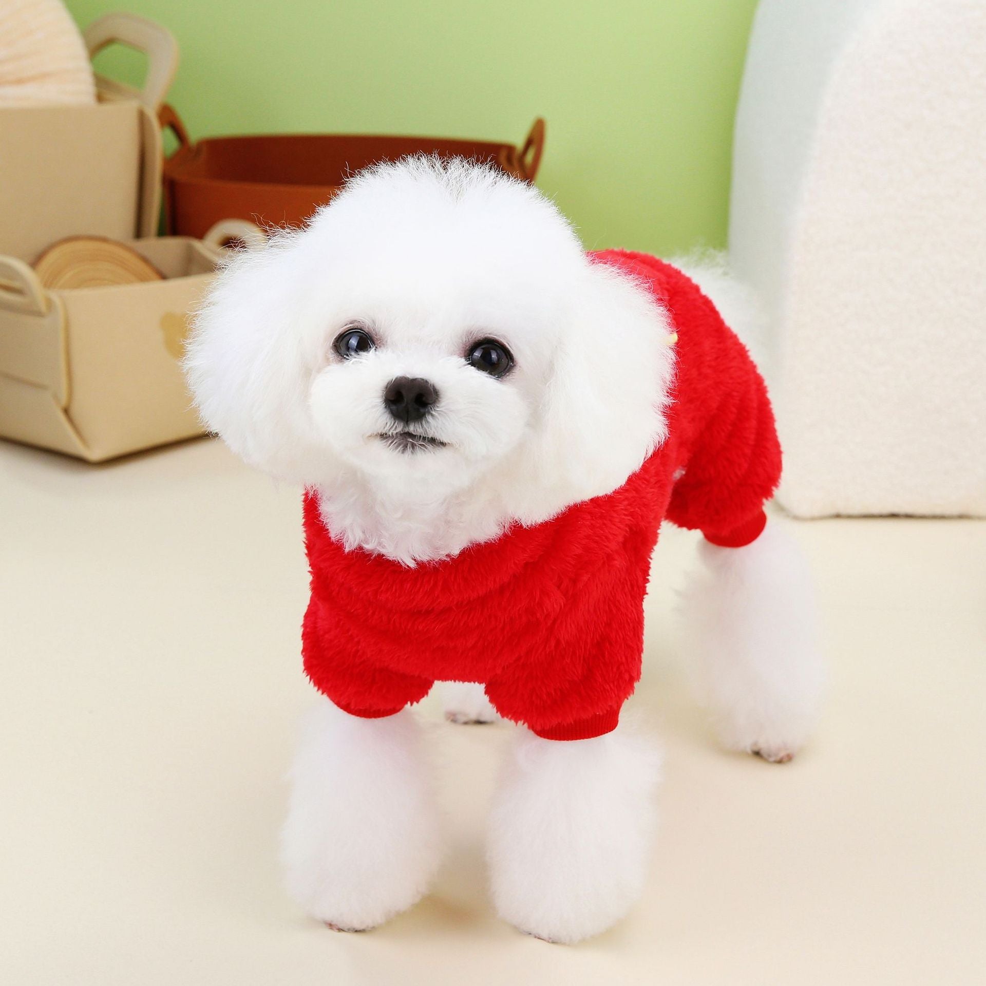 New Thickened Pet Apparel - Warm, Cute Bear Design, Plush Backpack Dog Sweater for Autumn and Winter - Soft, Cozy, and Adorable Dog Jumpsuit