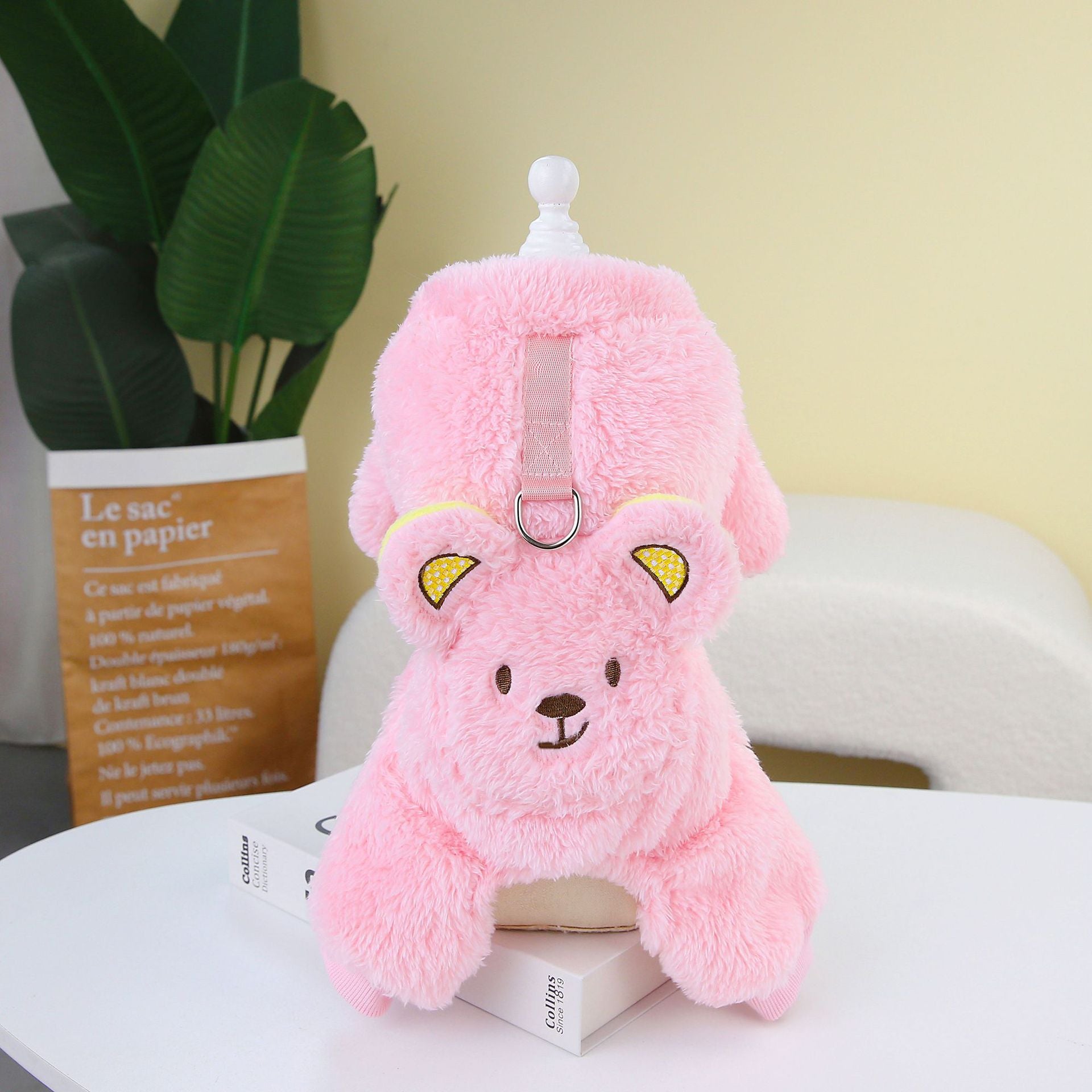 New Thickened Pet Apparel - Warm, Cute Bear Design, Plush Backpack Dog Sweater for Autumn and Winter - Soft, Cozy, and Adorable Dog Jumpsuit