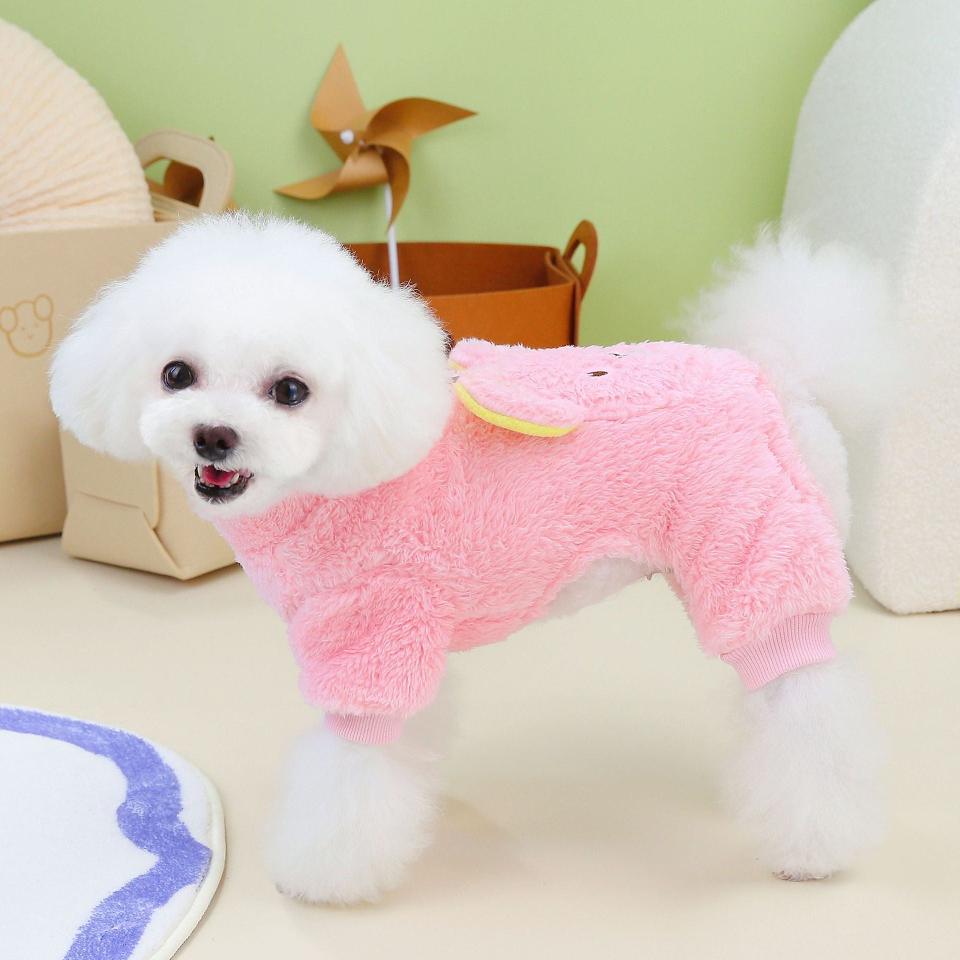 New Thickened Pet Apparel - Warm, Cute Bear Design, Plush Backpack Dog Sweater for Autumn and Winter - Soft, Cozy, and Adorable Dog Jumpsuit