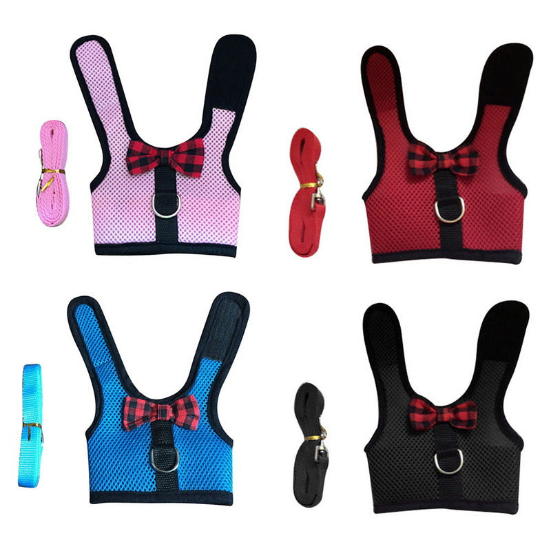 Exclusive Rabbit Leash and Hamster Chest Harness Paired with Stylish Rabbit Clothes for Safe and Fashionable Pets