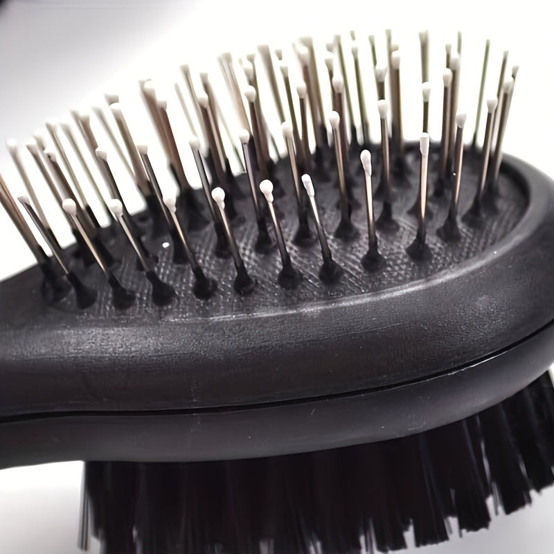 Silicone Dual-Sided Brush - Pet Grooming Tool for Dogs & Cats - Shedding and Dirt Removal