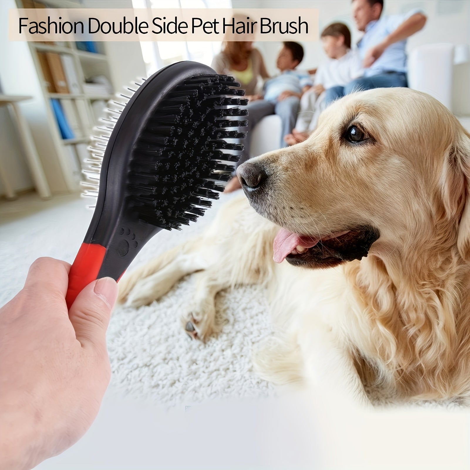 Silicone Dual-Sided Brush - Pet Grooming Tool for Dogs & Cats - Shedding and Dirt Removal