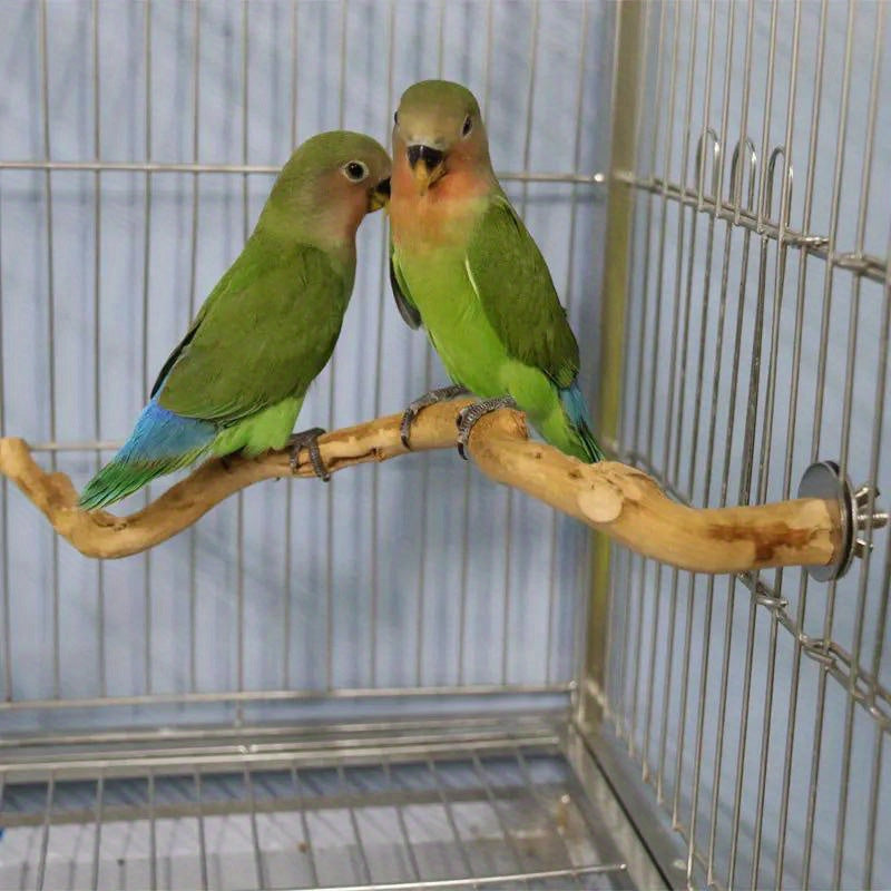 Deluxe Parrot Perch Tree - Sturdy Hanging Bird Stand with Paw Grinding Fork, Climbing Branch, and Birdcage Accessories for Parakeet and Small Bird Entertainment, Exercise, and Training