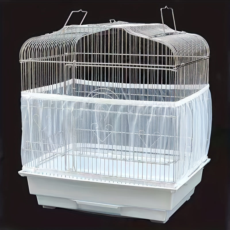 A Soft Mesh Bird Cage Cover - Easy Cleaning, Keeps Your Birdcage Clean and Fresh, Perfect for Small to Medium Birds, Birdcage Accessories