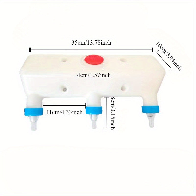3 Pacifier Small Animal Milk Feeder - No Dripping - Farm Animal Feeding Device - Pet Feeding Bottle - Plastic Material