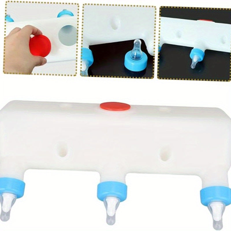 3 Pacifier Small Animal Milk Feeder - No Dripping - Farm Animal Feeding Device - Pet Feeding Bottle - Plastic Material