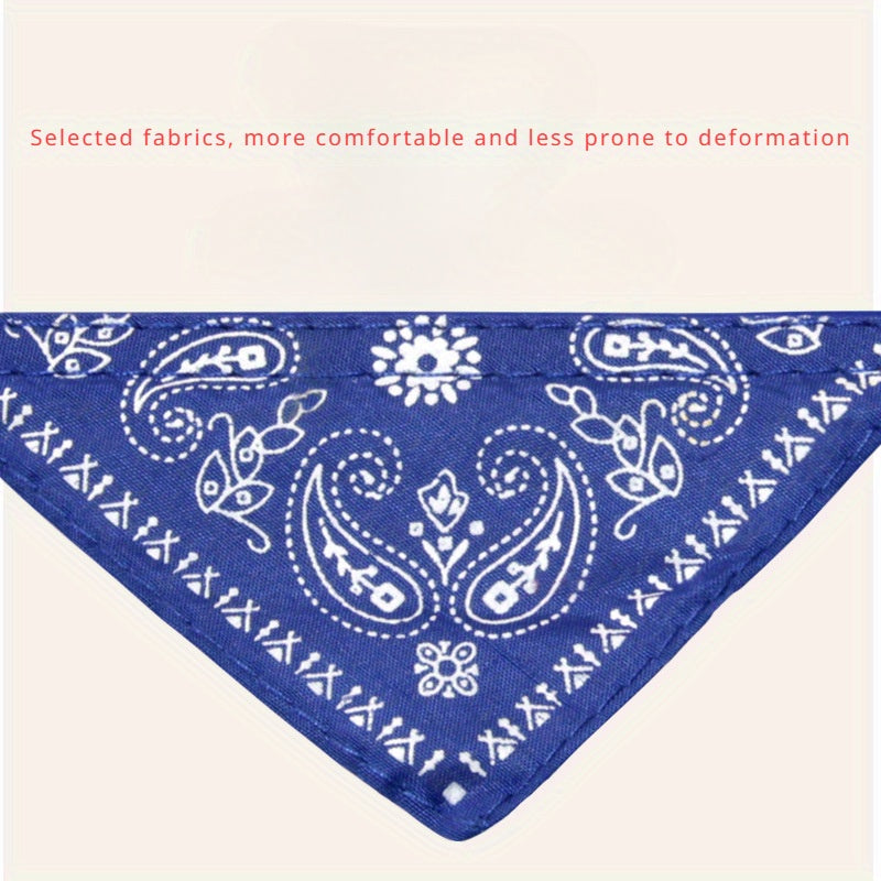 Fashionable Slip Martingale Pet Collar - Adjustable Cotton with Striped Bandana - Safe, Comfortable & Durable for Dogs & Cats (Multiple Colors)