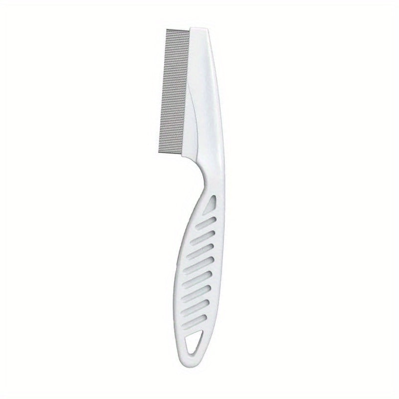 Stainless Steel Pet Grooming Brush for Small Animals - Gentle Deshedding Comb & Flea Remover, Ideal for Rabbits, Hamsters, Guinea Pigs - Durable, Rustproof Design