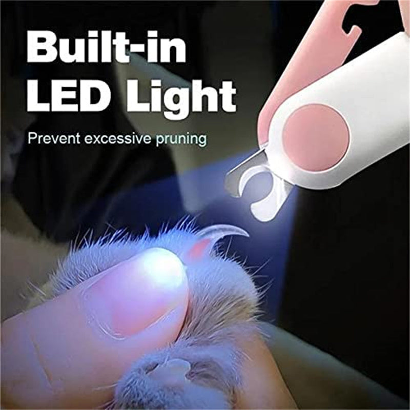 1pc LED-Lit Precision Pet Grooming Kit: Ergonomic, Stainless Steel Dog & Cat Nail Clippers, Battery Operated for Safe, Cordless Use - For Pet Owners - Suitable for Home Grooming - Perfect Gift for Pet Lovers