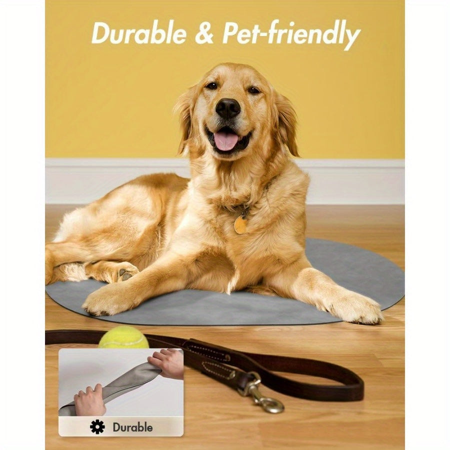 Absorbent Diatomaceous Pet Feeding Mat For Dogs - Quick Dry, No Stains, Easy To Clean Non-Slip Dog Food And Water Bowl Mat For Messy Eaters And Drinkers