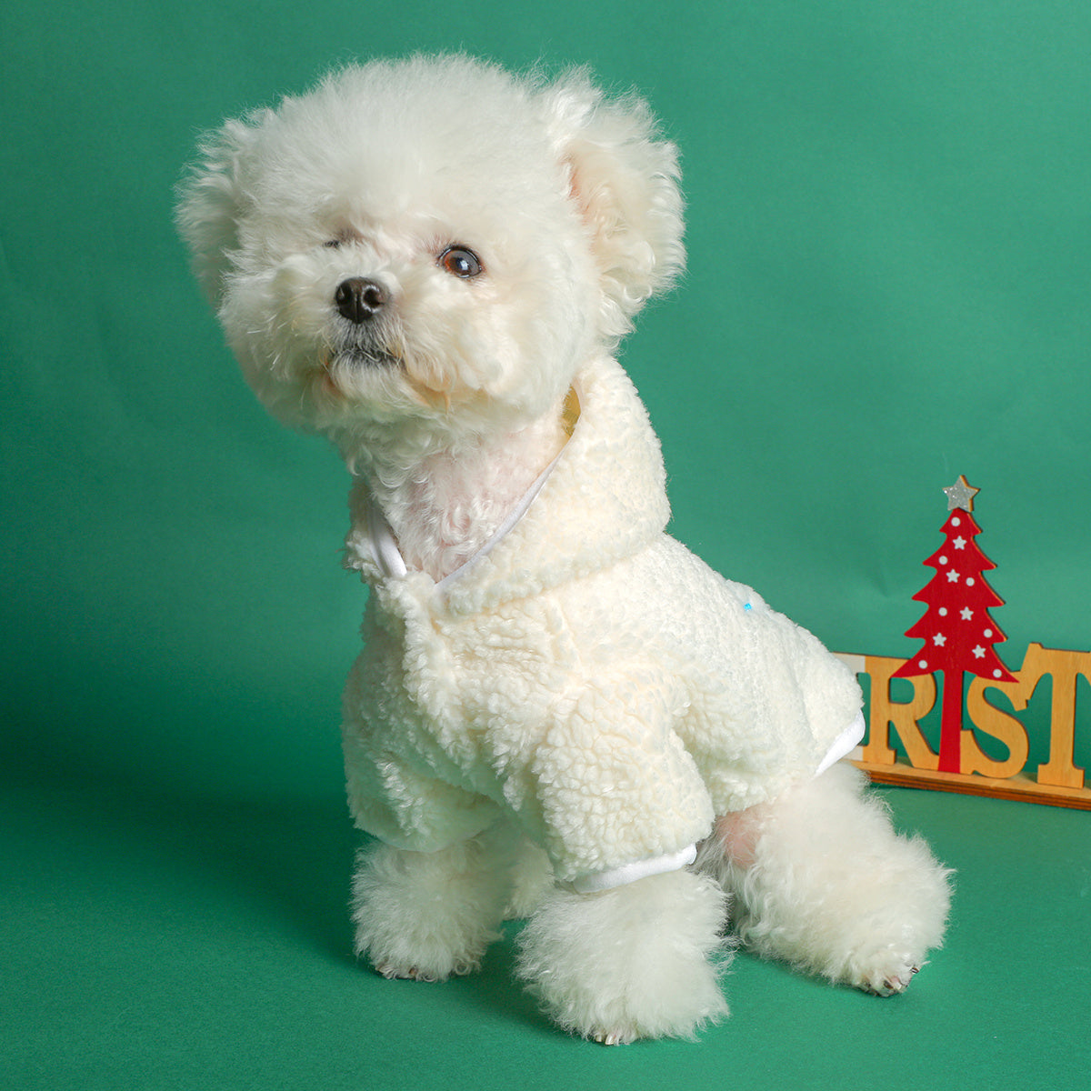 Snowman Paw Print Dog Vest - All-Season Knit Polyester Coat with Press Button Closure for Small Breeds - Festive Christmas Pet Apparel for Chihuahua, Pomeranian, Teddy Dogs