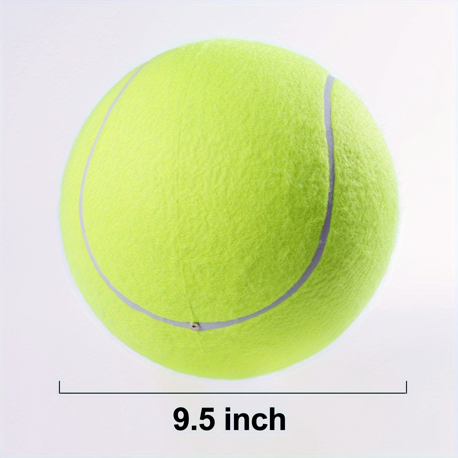 1pc Interactive Giant 9.5" Dog Tennis Ball -Durable, Bouncy, Training Aid For Small To Medium Breeds, Pet Toys Funny Outdoor Sports Ball, Encouraging Active Playtime And Exercise, Perfect For Pet Owners Shipped Deflated