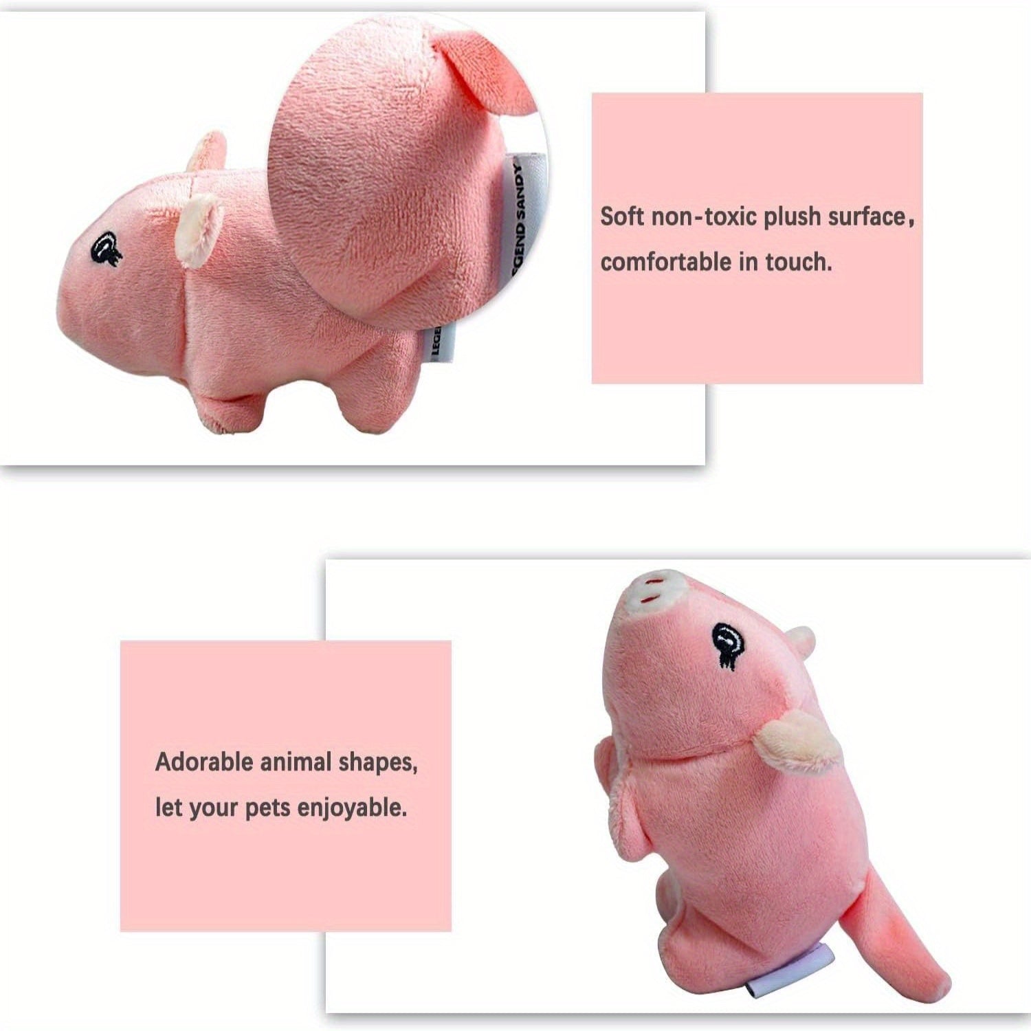 3/12 Dog Toys Bulk With Squeakers, Cute Soft Pet Toy For Small Medium Size Dogs, Magic Props Small Stuffed Puppy Chew Toys, SANDY Squeaky Plush Dog Toy Pack For Puppy