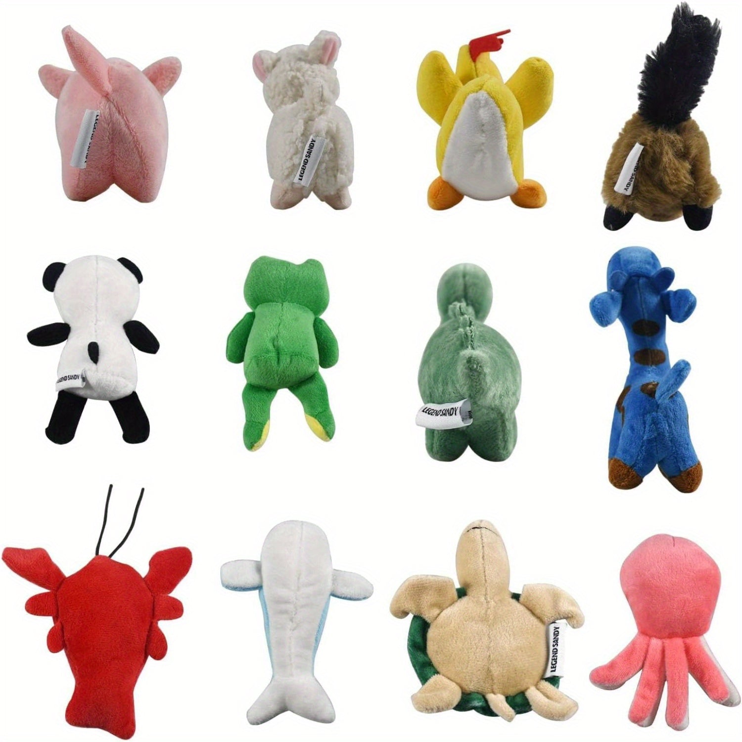 3/12 Dog Toys Bulk With Squeakers, Cute Soft Pet Toy For Small Medium Size Dogs, Magic Props Small Stuffed Puppy Chew Toys, SANDY Squeaky Plush Dog Toy Pack For Puppy