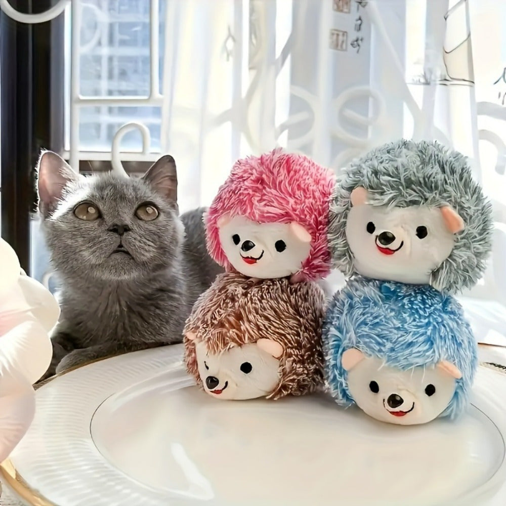 Durable Plush Hedgehog 1pc Plush Toy for Pets - Interactive Chew Toy for Long-Lasting Play, Suitable for All Breed Sizes