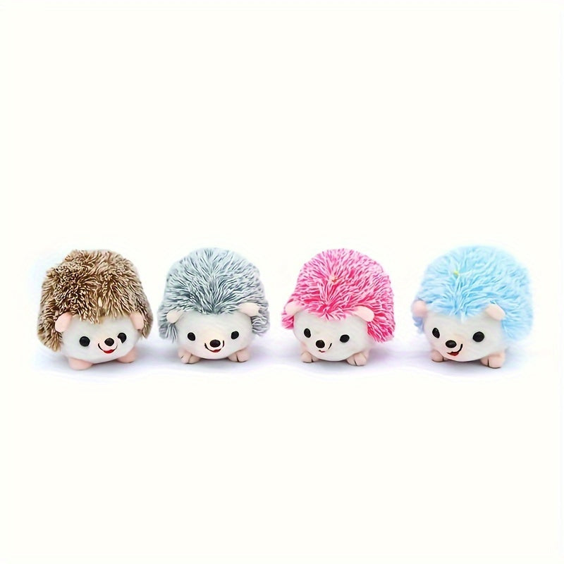 Durable Plush Hedgehog 1pc Plush Toy for Pets - Interactive Chew Toy for Long-Lasting Play, Suitable for All Breed Sizes